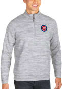 Chicago Cubs Antigua Chalet 1/4 Zip Pullover - Grey