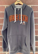 Brownie Cleveland Browns Antigua Victory Full Zip Jacket - Charcoal