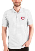 Cincinnati Reds Antigua ESTEEM Polo Shirt - White