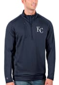 Kansas City Royals Antigua Generation 1/4 Zip Pullover - Navy Blue