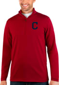 Cleveland Indians Antigua Rally 1/4 Zip Pullover - Red