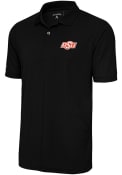 Oklahoma State Cowboys Antigua Legacy Pique Polo Shirt - Black