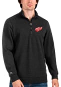 Detroit Red Wings Antigua Action 1/4 Zip Fashion - Black