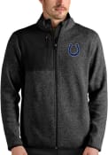 Indianapolis Colts Antigua Fortune Full Zip Medium Weight Jacket - Black