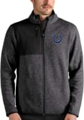 Indianapolis Colts Antigua Fortune Full Zip Medium Weight Jacket - Charcoal
