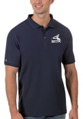 Chicago White Sox Antigua Legacy Pique Polo Shirt - Navy Blue