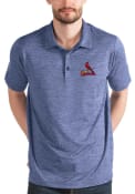 St Louis Cardinals Antigua Metric Polo Shirt - Navy Blue