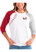 St Louis Cardinals Womens Antigua Fastball T-Shirt - White