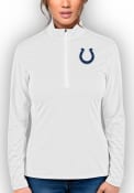 Indianapolis Colts Womens Antigua Heather Tribute 1/4 Zip - White