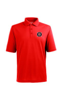 Antigua Chicago Fire Mens Red Pique Short Sleeve Polo Shirt