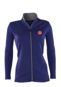 Chicago Cubs Womens Antigua Leader Medium Weight Jacket - Blue