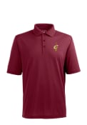 Antigua Cleveland Cavaliers Mens Red Pique Short Sleeve Polo Shirt
