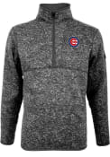Chicago Cubs Antigua Fortune 1/4 Zip Pullover - Grey