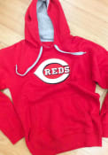 Cincinnati Reds Antigua Victory Hooded Sweatshirt - Red