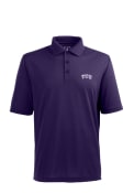 Antigua TCU Horned Frogs Purple Pique Xtra-Lite Short Sleeve Polo Shirt