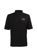 Antigua Saint Josephs Hawks Black Pique Xtra-Lite Short Sleeve Polo Shirt