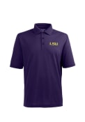 Antigua LSU Tigers Purple Pique Xtra-Lite Short Sleeve Polo Shirt