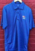 Kansas Jayhawks Antigua Quest Polo Shirt - Blue