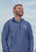 Kansas City Royals Antigua Tempo 1/4 Zip Pullover - Blue