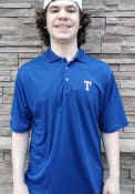 Antigua Texas Rangers Blue Xtra-Lite Short Sleeve Polo Shirt
