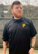 Antigua Pittsburgh Pirates Mens Black Xtra-Lite Short Sleeve Polo Shirt