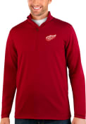 Detroit Red Wings Antigua Rally 1/4 Zip Pullover - Red