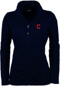 Cleveland Indians Womens Antigua Discover Light Weight Jacket - Navy Blue