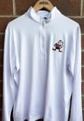 Cleveland Browns Antigua Rally 1/4 Zip Pullover - White