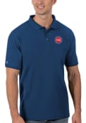 Detroit Pistons Antigua Legacy Pique Polo Shirt - Blue