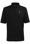 Antigua Cleveland Cavaliers Black Pique Short Sleeve Polo Shirt