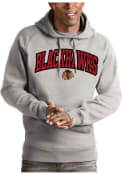Chicago Blackhawks Antigua Victory Hooded Sweatshirt - Grey
