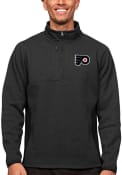 Philadelphia Flyers Antigua Course 1/4 Zip Pullover - Black