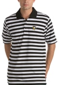 Antigua Pittsburgh Penguins Black Revive Short Sleeve Polo Shirt
