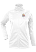 Pittsburgh Steelers Womens Antigua Golf Medium Weight Jacket - White