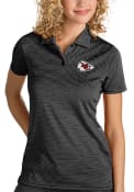 Kansas City Chiefs Womens Antigua Quest Polo Shirt - Black