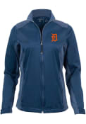 Detroit Tigers Womens Antigua Revolve Medium Weight Jacket - Navy Blue