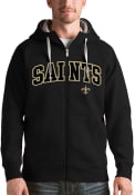New Orleans Saints Antigua Victory Full Zip Jacket - Black
