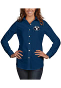 BYU Cougars Womens Antigua Dynasty Dress Shirt - Navy Blue