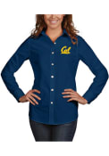 Cal Golden Bears Womens Antigua Dynasty Dress Shirt - Navy Blue