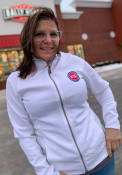 Detroit Pistons Womens Antigua Leader Medium Weight Jacket - White