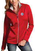 Philadelphia 76ers Womens Antigua Leader Medium Weight Jacket - Red
