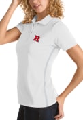 Rutgers Scarlet Knights Womens Antigua Merit Polo Shirt - White