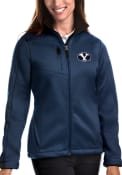 BYU Cougars Womens Antigua Traverse Medium Weight Jacket - Navy Blue
