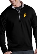 Pittsburgh Pirates Antigua Leader 1/4 Zip Pullover - Black