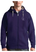 Colorado Rockies Antigua Victory Full Zip Jacket - Purple