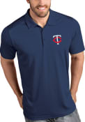 Minnesota Twins Antigua Tribute Polo Shirt - Navy Blue