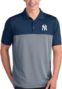New York Yankees Antigua Venture Polo Shirt - Navy Blue