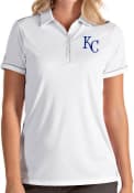 Kansas City Royals Womens Antigua Salute Polo Shirt - White