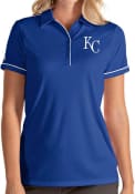 Kansas City Royals Womens Antigua Salute Polo Shirt - Blue