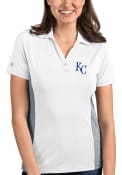 Kansas City Royals Womens Antigua Venture Polo Shirt - White